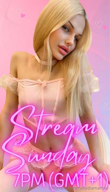 Hi everyone 🌟This Sunday I will have a stream filled with a ..