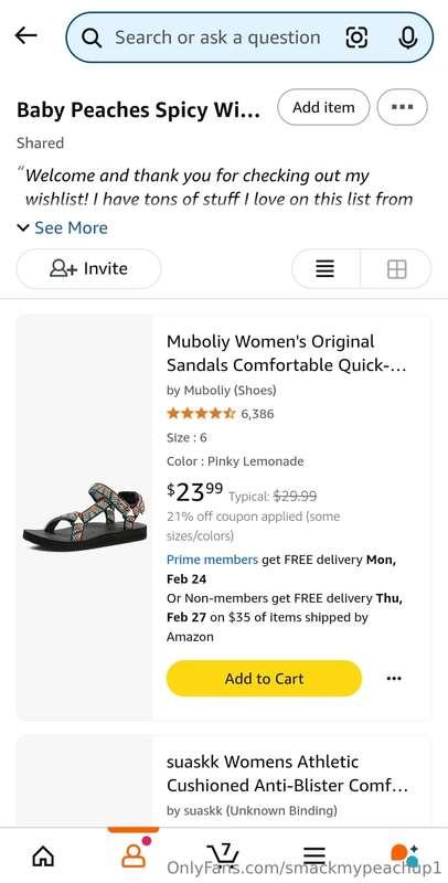 Anyone who purchases any of these off my wishlist or tips me..