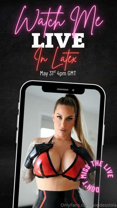 Live in latex—watch your Domme take control 🔥👠 Don’t miss th..