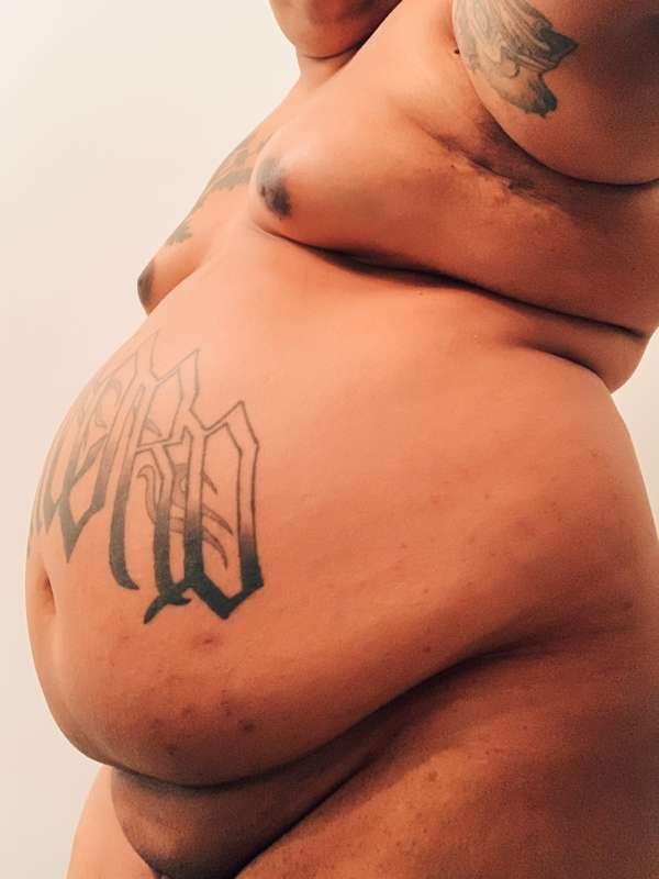 I just hopped out of the shower and had to show you what HRT..