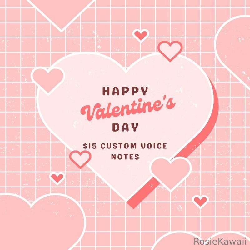 DM me for your very own personal voice note ^-^