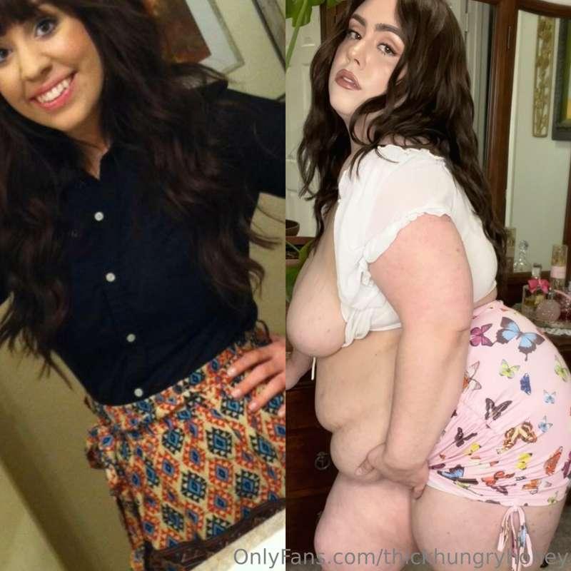 fattened up and unrecognizable
