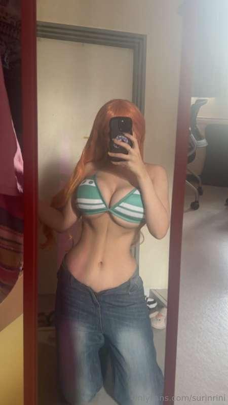 Feeling a bit better :’) my nami wig arrived today finally s..