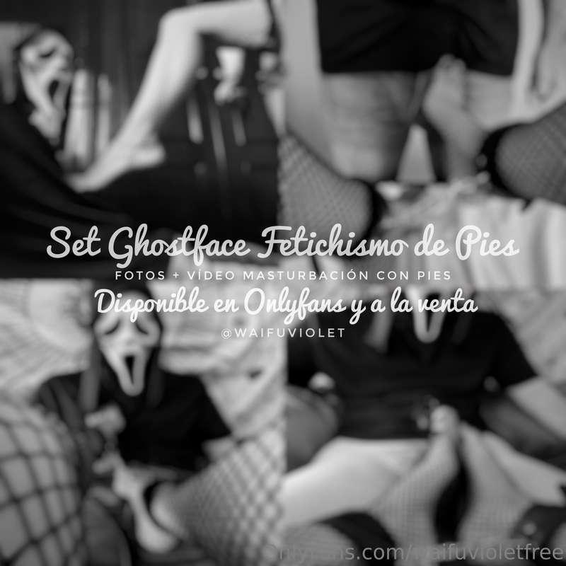 Set Ghostface para fetichistas de pies 🔥👣Fotos y vídeo de +4..
