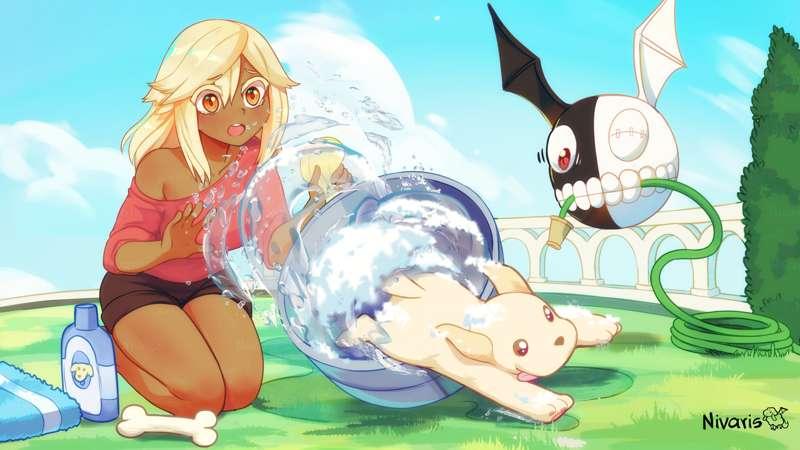 Ramlethal dog bath goes wrong
