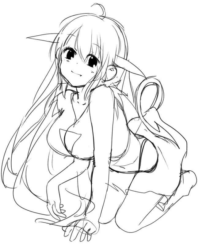 Hitokami Commission Sketch