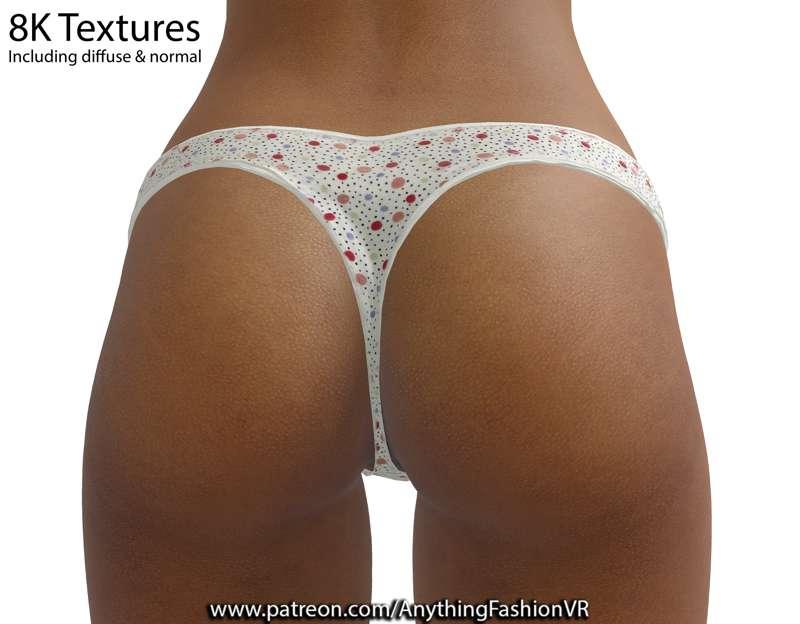 ( 8k Textures ) Panties 003 with undress.