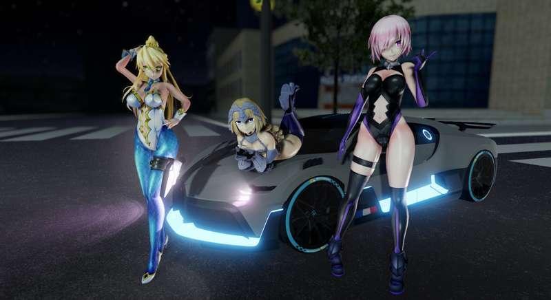 【2K & FullHD】 Only My Railgun - Jeanne d'Arc, Mash Kyrielight, Altria Pendragon ✦ MMD Fate