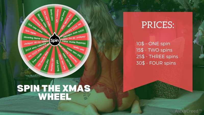 Feeling lucky in December? Spin my wheel and win 🎁🎁🎁

10$ - ..