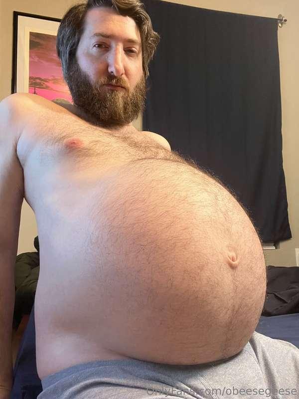 Chugging some gainer shake after dinner and the results.