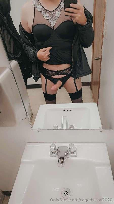 Who doesn't like wearing lingerie at work around a bunch of ..