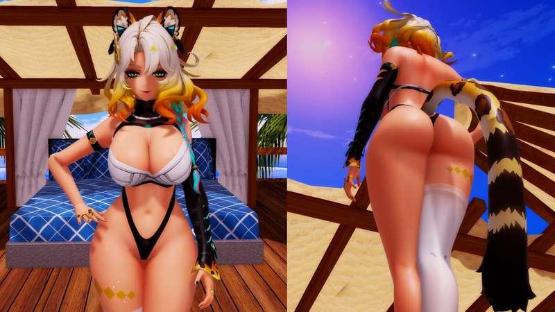 【MMD Shorts】 Genshin Impact [Thicc] Xilonen - Poker Face [Ecchy Version]