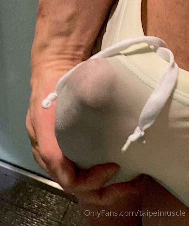My penis! FUCK! He loves to wear spandex. And... he is growi..
