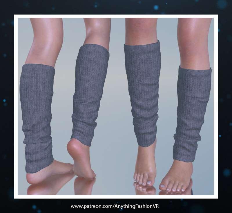 Leg warmers with presets. Commission from Qpwoei
