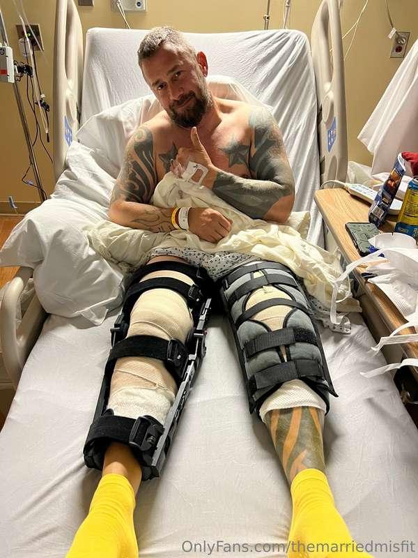 Surgery complete time to start the recovery process