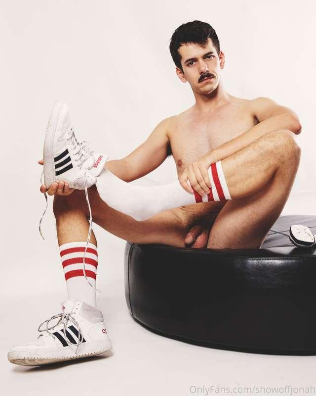 I got a pair of white Adidas and now I want to fuck in them ..