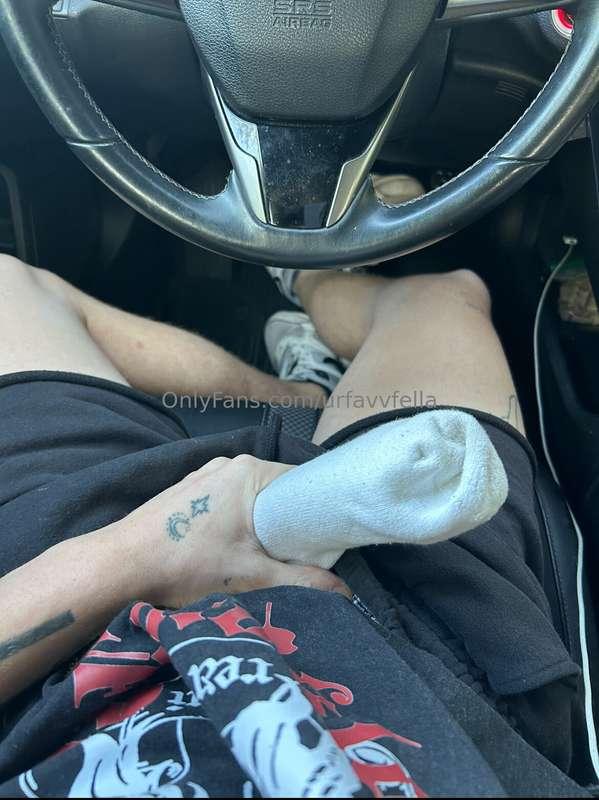 Wish it was your tongue wrapped around my hard cock and not ..