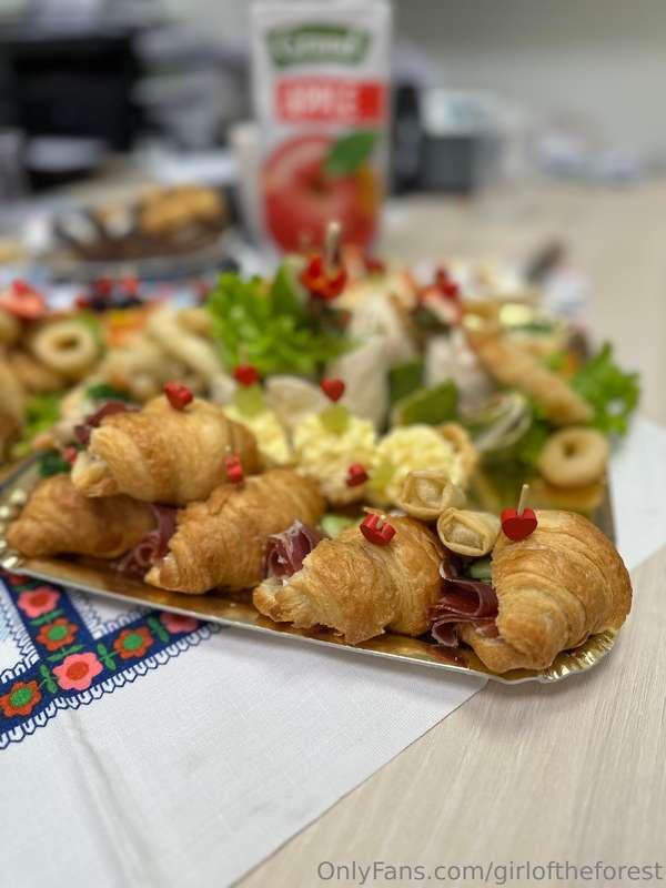 These are snacks from the nurse’s birthday at work—my God, t..