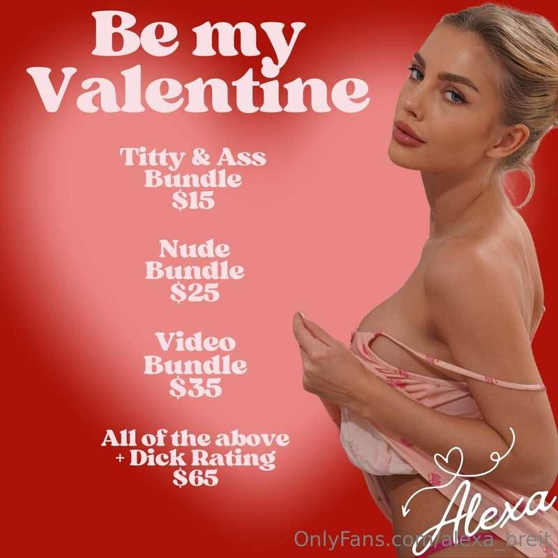 BE MY NAUGHTY VALENTINE 💌 Tip for all my attention today ❤️
