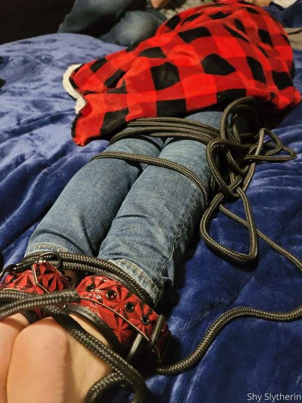 Shibari practice on the only sub in the house... What other ..