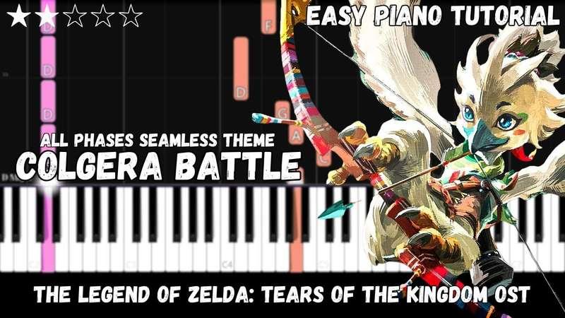 Easy MIDI - The Legend of Zelda - Colgera Battle (Atlantic Notes Arrangement + Tempo + Colors + Key)