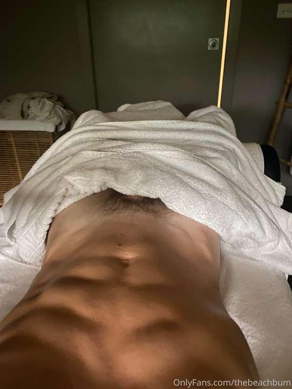 The massage therapist said get into your underwear… but I ne..