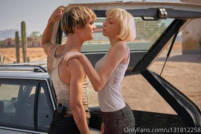 grace and me from terminator 6 movie 🥰 ( not actually 🤭)