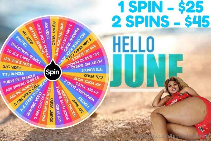 TIP under this post to spin the wheel for JUNE & WIN 🥇🥳🏆