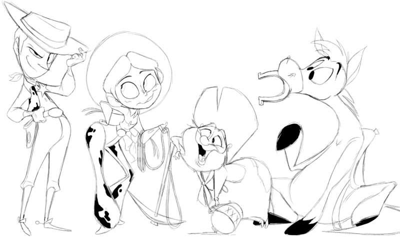 The Roundup Gang (Sketch)