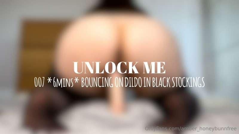 **WEARING BLACK STOCKINGS, YOU CAN WATCH MY ASS BOUNCE, AS M..