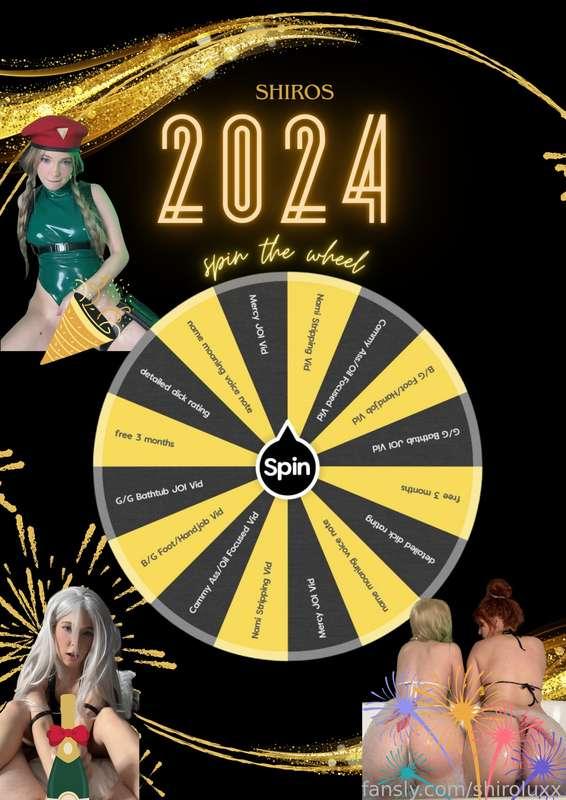 ✨🎇spin the wheel, New Years edition is here!! 🎇✨

the new year is here and my resolution is to be even sluttier than last the last 🤫! tons of new content out and it’s your chance to win my most recent and popular EXPLICIT videos at a huge discount!! 🔥

🎰tip this campaign: $20 for 1 spin // $25 for 2 spins // $30 for 3 spins🎰

this is how it works: after you contribute to the campaign, I’ll send you a live screen recording of your wheel spin as soon as I can, and you can claim your prize 🏆

I’ll be giving out 1🥇prize🥇 per person, so the more spins you buy, the more options for prizes you’ll be able to pick from🧴

prizes include:

🥳 my longest and most popular, highly explicit, full PPV videos!

🍆 detailed dick rating so i can tell you what exactly i think of ur cock!

💫 personal voice notes where i moan your name while playing with myself!

 3 months FREE!! (to keep you cumming back 💦)

p.s. if ur spin lands on content you've already purchased, i will spin until you get something new!! 💋

🎰🎰🎰🎰🎰 happy spinning and have a great New Year!🎰🎰🎰🎰🎰
.
#spinthewheel #playtowin 