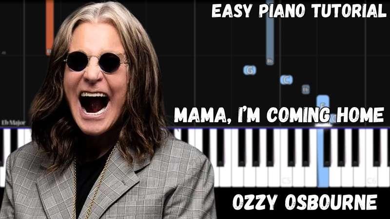 Easy MIDI - Ozzy Osbourne - Mama, I'm Coming Home (Atlantic Notes Arrangement + Tempo + Colors + Key)