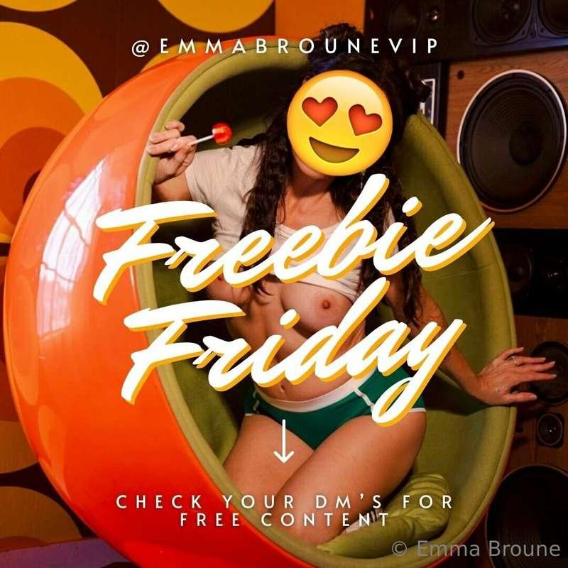 Did you know I send free videos to my fans on @emmabrounevip..