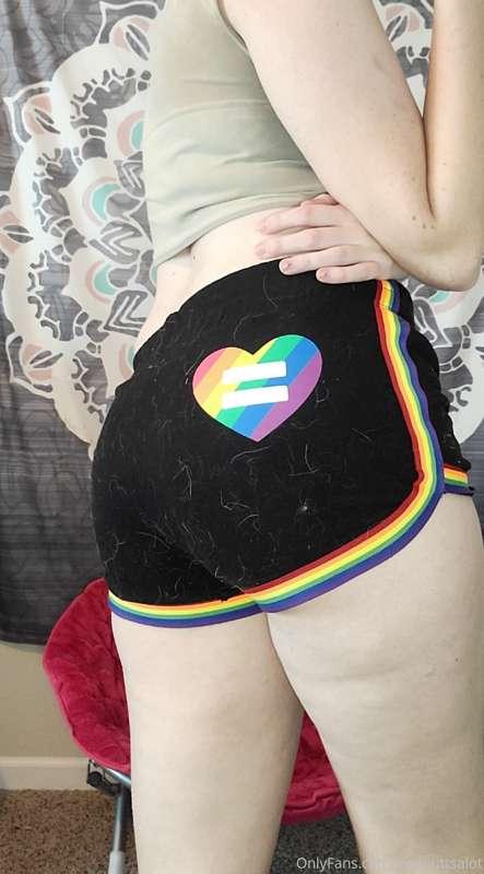 Mind the dog hair, I got some lovely shorts from Spencer's a..