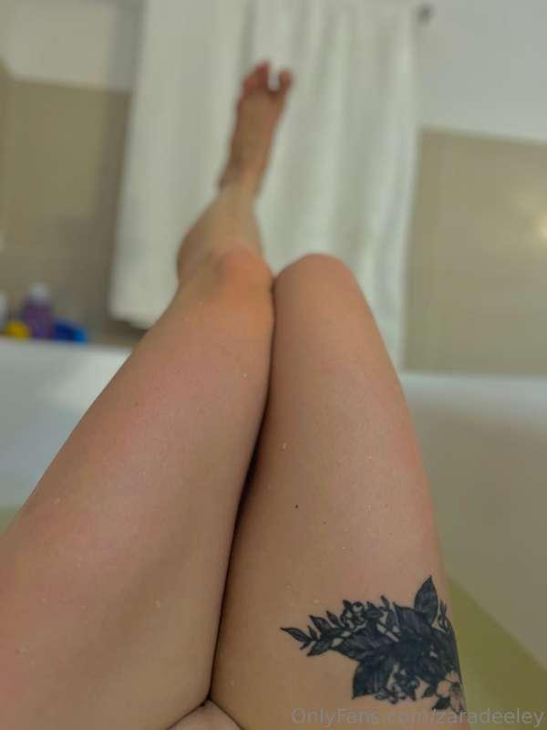 Having a bath