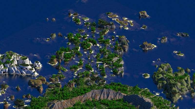Tadoskros, 4k , Tropical Minecraft Island, Aogashima Inpired, Community Suggested