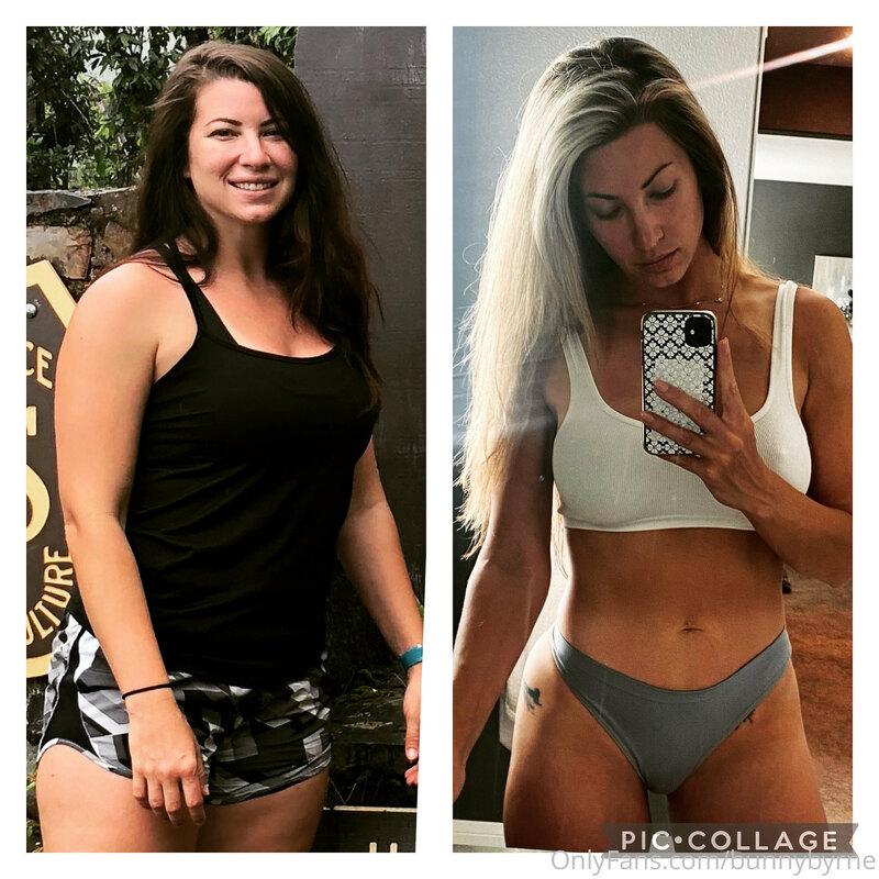Before....insecure, unhealthy, and unhappy 
After...Confiden..