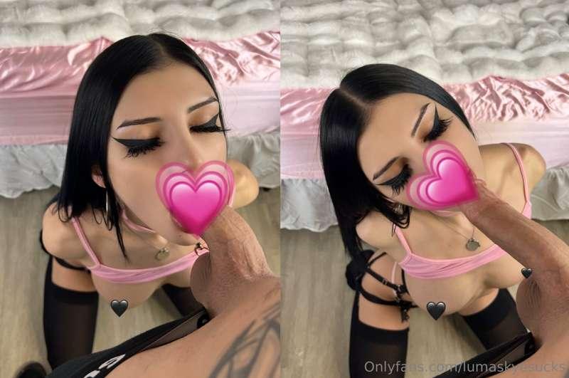 new blowjob photoset 🥺 I love being a naughty little freak o..