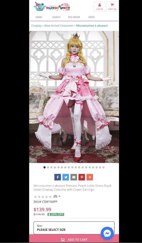 Peach cosplay