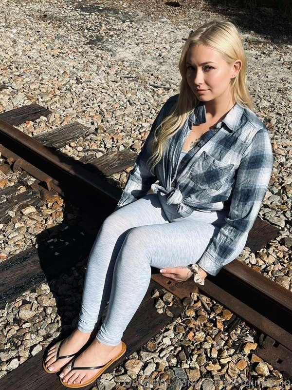 All aboard!!! 🚂  dirty little feet 😜🦶🏼