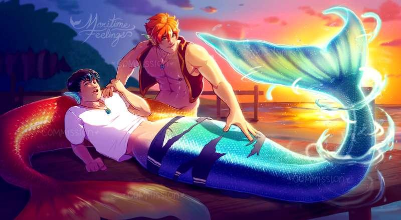 [Commission] New Fins on the Dock