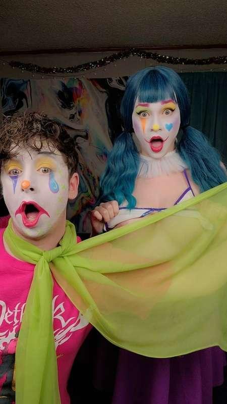 Do you want to see a sexy clown girl bounce her big tits for..