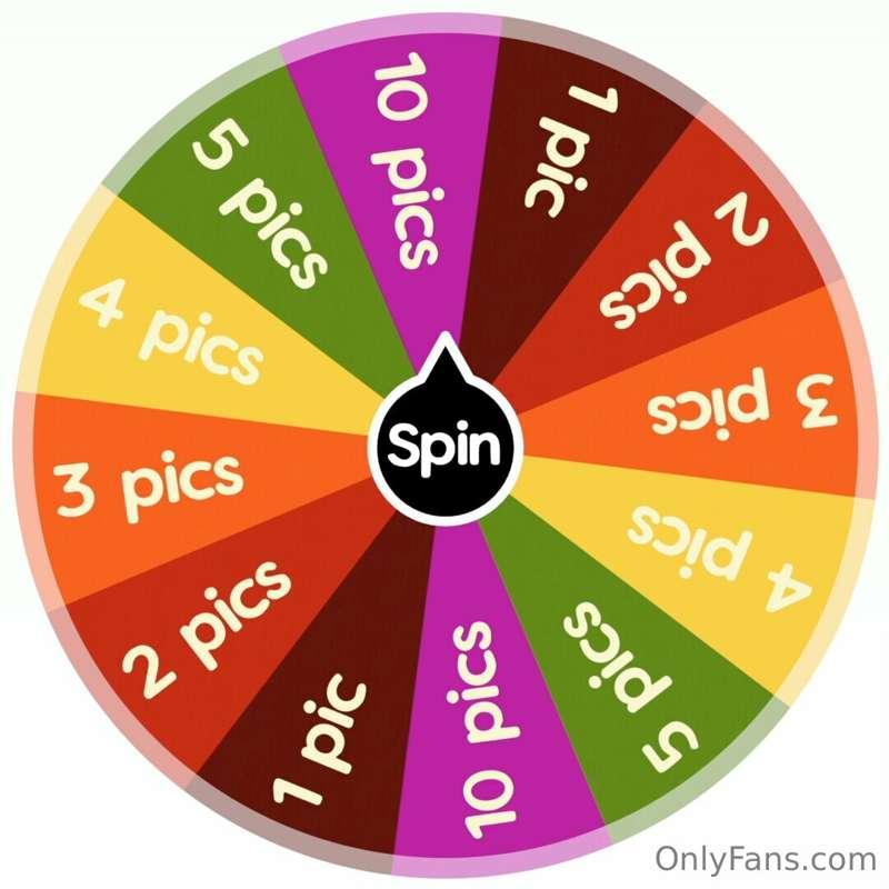MY NEW WHEEL OF CONTENT! NEW CONTENT ADDED DAILY 👀
1 Spin = ..