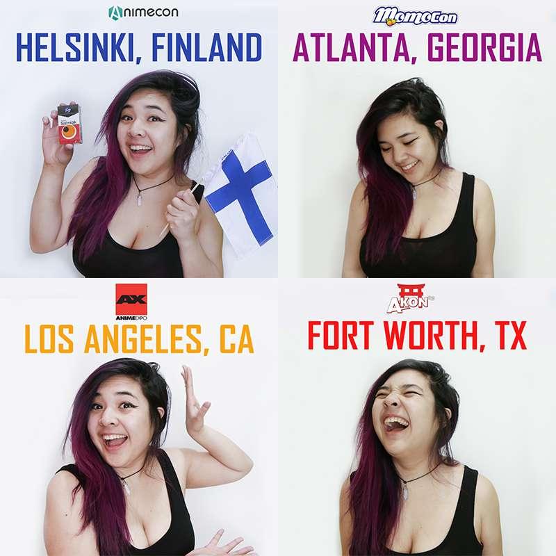 I'll be attending these cons!