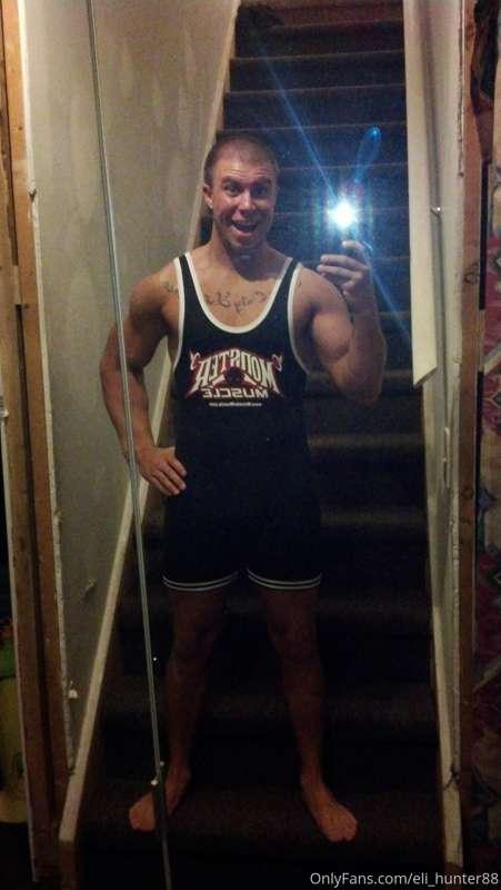 Throwback to me in a wrestling singlet.