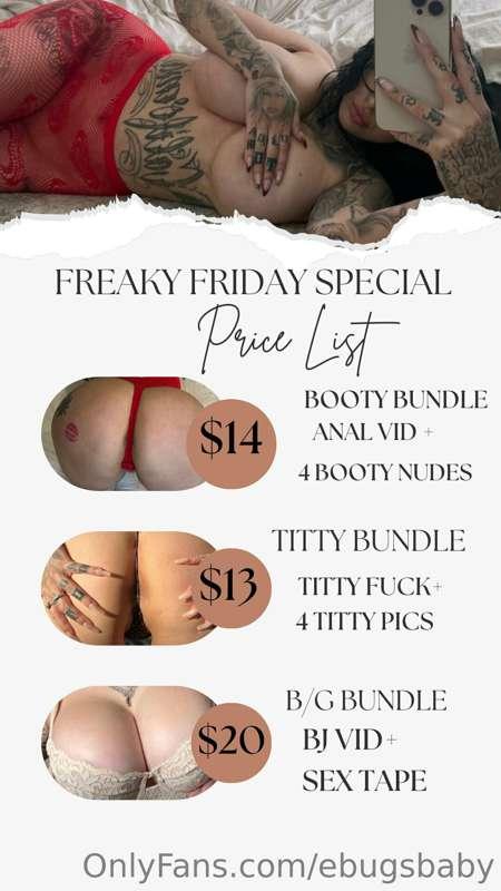 🔥🔥 ***Freaky Fridayyyy!*** 🔥🔥
Let's do some freaky deals! Ti..