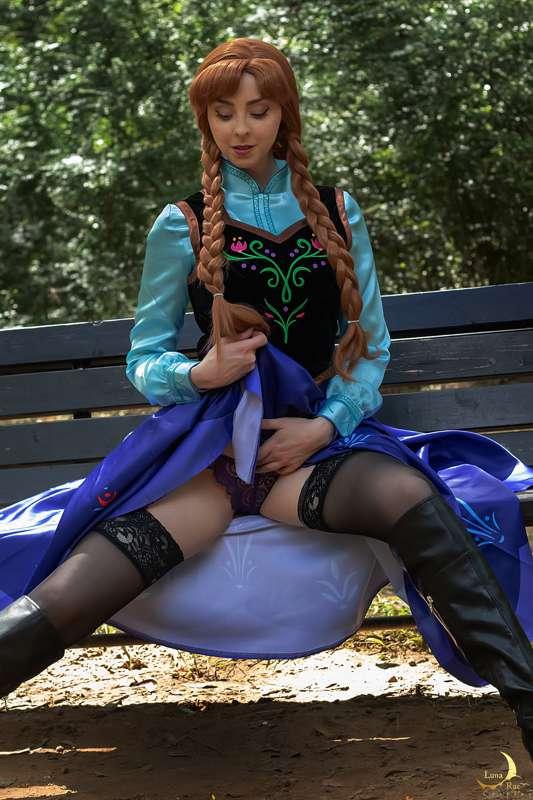 Anna Erocosplay (public lewdity and upskirt!) preview 