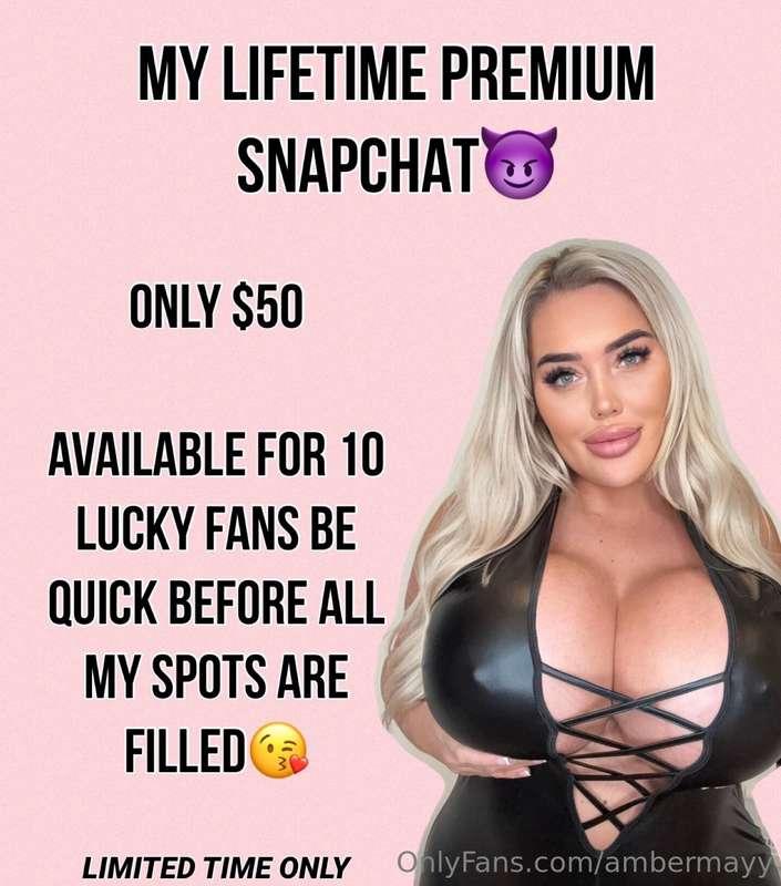 MY LIFETIME PREMIUM SNAPCHAT FOR ONLY $50😳 I usually sell my..
