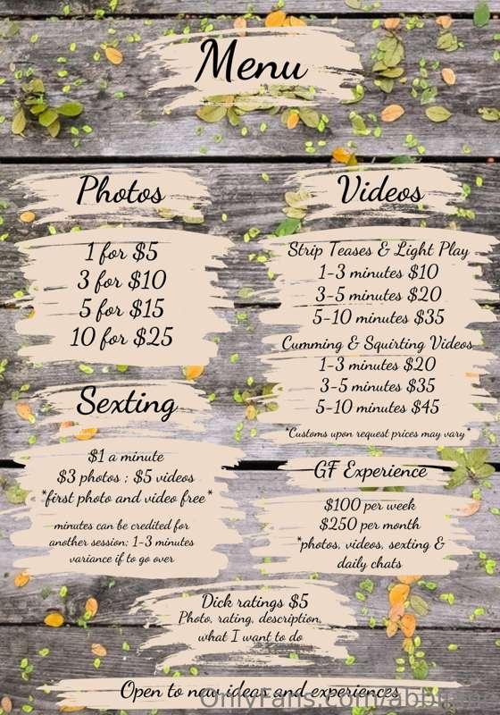 I finally made a menu 💗
Message me, I’d love to hear from yo..