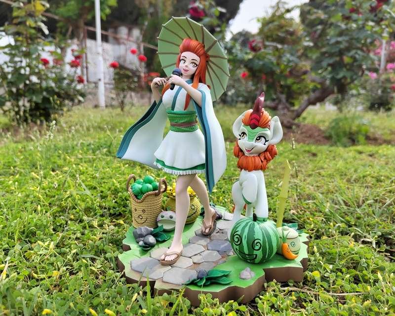Autumn Blaze and her talkative friend Autumn Blaze